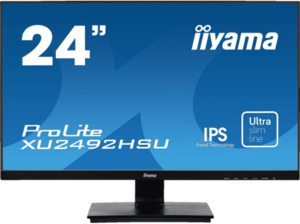 IIYAMA ProLite XU2492HSU-B1 23,8 Zoll Full-HD Monitor (4 ms Reaktionszeit, 75)