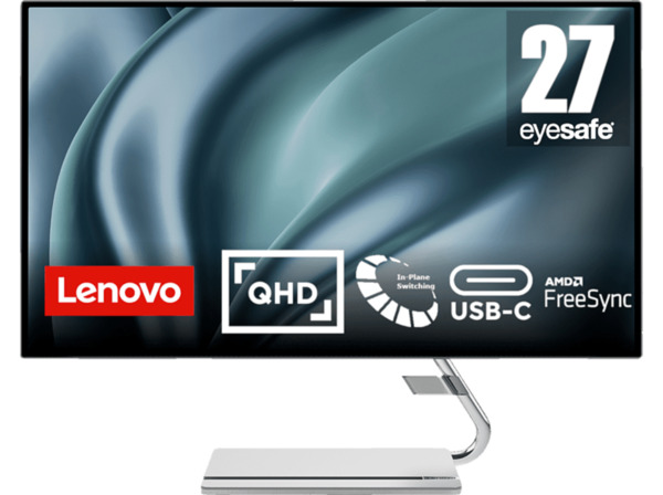 Bild 1 von LENOVO Q27h-20 27 Zoll QHD Designer-Monitor (4 ms Reaktionszeit, 70 Hz)