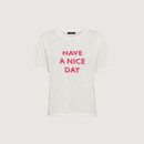 Bild 1 von T-Shirt im Baumwolle-Modal-Mix mit Print "HAVE A NICE DAY"