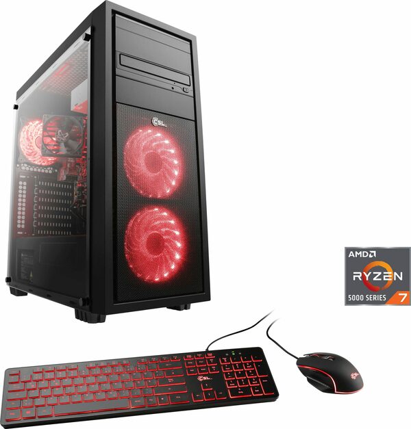 Bild 1 von CSL Sprint V28318 Gaming-PC (AMD Ryzen 7 5700G, AMD Radeon Graphics, 32 GB RAM, 1000 GB SSD, Luftkühlung)