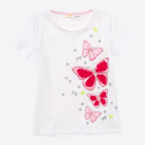 Mädchen-T-Shirt mit Schmetterlingen