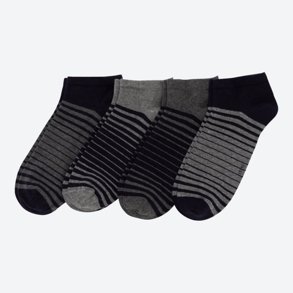 Bild 1 von Herren-Sneaker-Socken mit Streifendesign, 4er-Pack