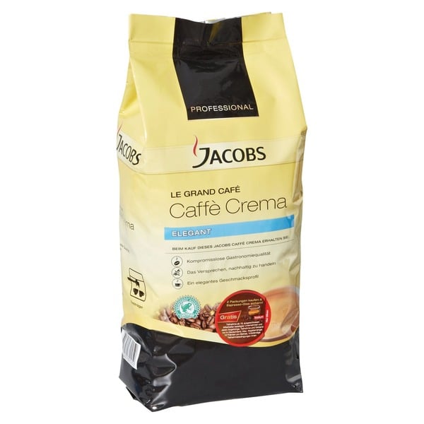 Bild 1 von Jacobs Professional Kaffeebohnen Le Grand Cafe Caffè Crema Elegant (1kg)