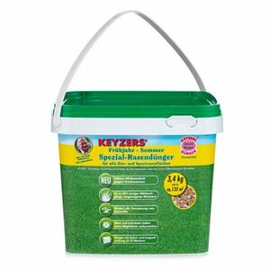 KEYZERS® Spezial-Rasendünger gegen Trockenheit & extreme Hitze 3,4kg für ca.135qm