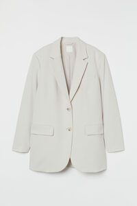 H&M Oversized Blazer Hellbeige, Blazers in Größe XL. Farbe: Light beige