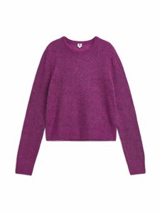 Arket Pullover aus Mohairmischung Lila. Farbe: Purple in Größe S