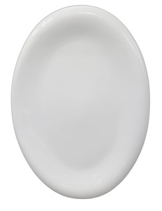 Metro Professional VILAGIO Platte, Porzellan, Oval, 40.8 x 28.7 x 3 cm, weiß