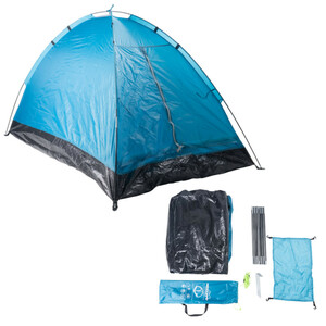 Zelt für 2 Personen 200 x 120 x 100 cm in Blau