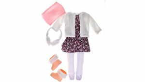 Müller - Toy Place - Modern Girl! Outfit Blumenkleid lila, 45 cm