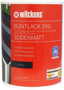Wilckens Buntlack 2in1, seidenmatt - Schwarz