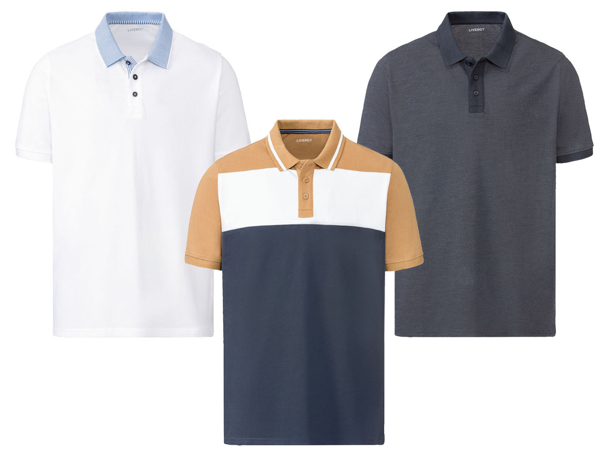 Bild 1 von LIVERGY® Herren Poloshirt, gerade geschnitten, mit kleinen Seitenschlitzen