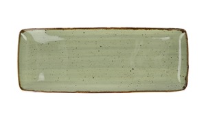 Peill+Putzler Platte 35,5cm grün Porzellan Maße (cm): B: 13,5 H: 2,5 Geschirr