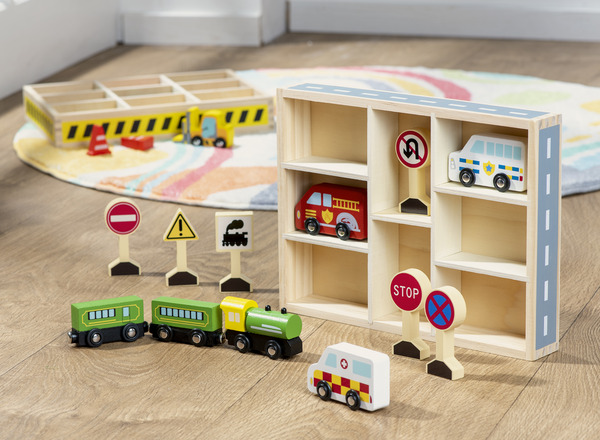 Bild 2 von IDEENWELT Holz-Autoset Straßenverkehr