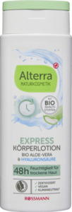 Alterra NATURKOSMETIK Körperlotion Express Bio-Aloe-Vera & Hyaluronsäure