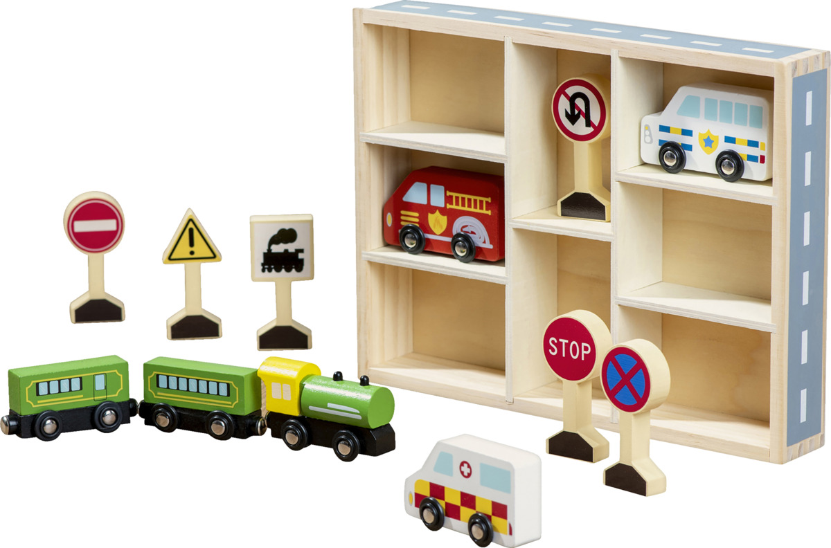 Bild 1 von IDEENWELT Holz-Autoset Straßenverkehr