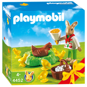 Playmobil Osterhäschen mit Huhn & Kükenschar