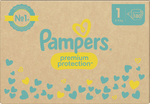 Bild 1 von Pampers premium protection Windeln New Baby Gr.1 (2-5kg) Monatsbox