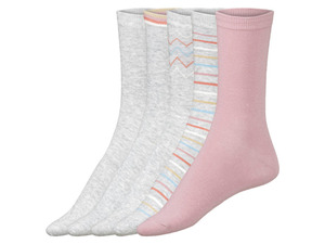 esmara® Damen Socken, 5 Paar, mit hohem Baumwollanteil