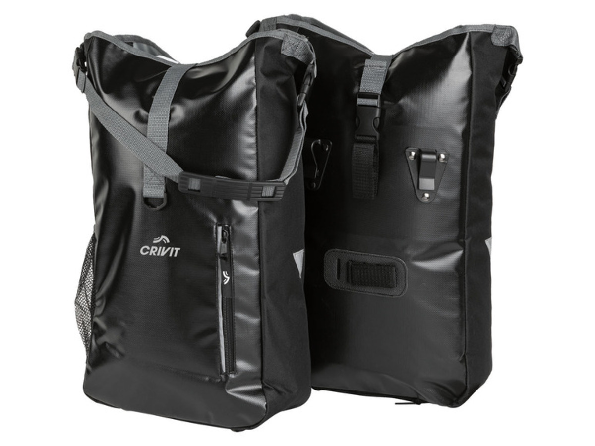 Bild 4 von CRIVIT Fahrrad-Gepäcktaschen-Set, 2 Stück, reflektierende Details
