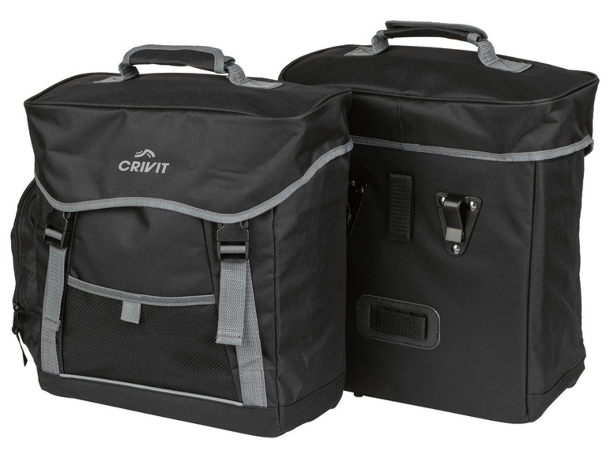 Bild 2 von CRIVIT Fahrrad-Gepäcktaschen-Set, 2 Stück, reflektierende Details