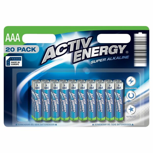 Bild 1 von ACTIV ENERGY®  Batterien AA oder AAA, 20er-Packung