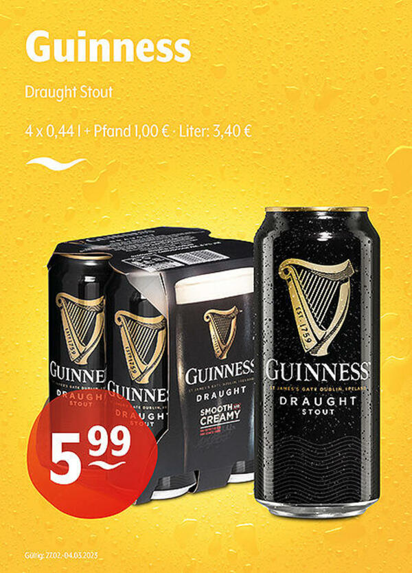 Bild 1 von Guinness Draught Stout