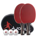 Bild 1 von JOOLA Set Duo Pro mit 2 Tischtennisschlägern, 3 Tischtennisbällen und einer Tasche