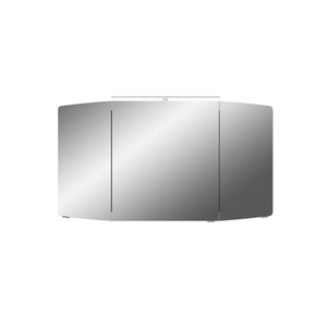 Pelipal Spiegelschrank 'Cassca' anthrazit Seidenglanz 120 cm LED-Aufsatzleuchte