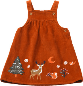 PUSBLU Kinder Kleid, Gr. 92, aus Baumwolle, rot