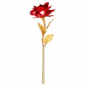 Kunstblume »Rose 24K Gold überzogene Rosen-Blume mit Geschenk-Kasten Valentinstag Muttertag Weihnachtsgeburtstag Golden/Rot/Blau«, FeelGlad