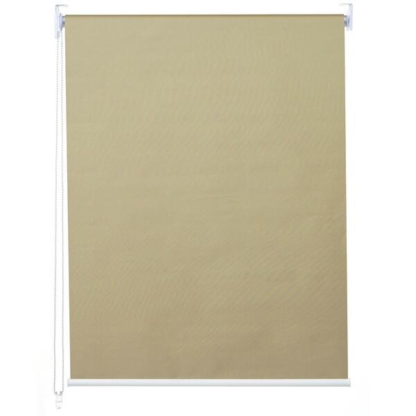 Bild 1 von Rollo MCW-D52, Fensterrollo Seitenzugrollo Jalousie, Sonnenschutz Verdunkelung blickdicht 110x230cm ~ beige