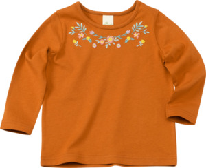 ALANA Kinder Shirt, Gr. 98, aus Bio-Baumwolle, braun