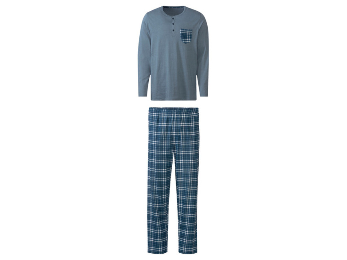Bild 2 von LIVERGY® Herren Pyjama aus reiner Baumwolle