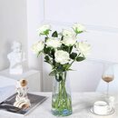 Bild 3 von Kunstblume »12 pcs künstliche Seidenrose Blume einzigen Stiel lebensechte gefälschte Rose für Hochzeit Bouquet Blumenarrangements Home Party Centerpiece Dekoration(White)«, Mmgoqqt