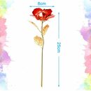 Bild 3 von Kunstblume »Rose 24K Gold überzogene Rosen-Blume mit Geschenk-Kasten Valentinstag Muttertag Weihnachtsgeburtstag Golden/Rot/Blau«, FeelGlad