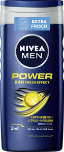 Nivea Men 3in1 Duschgel Power 24H Fresh Effect 250ML