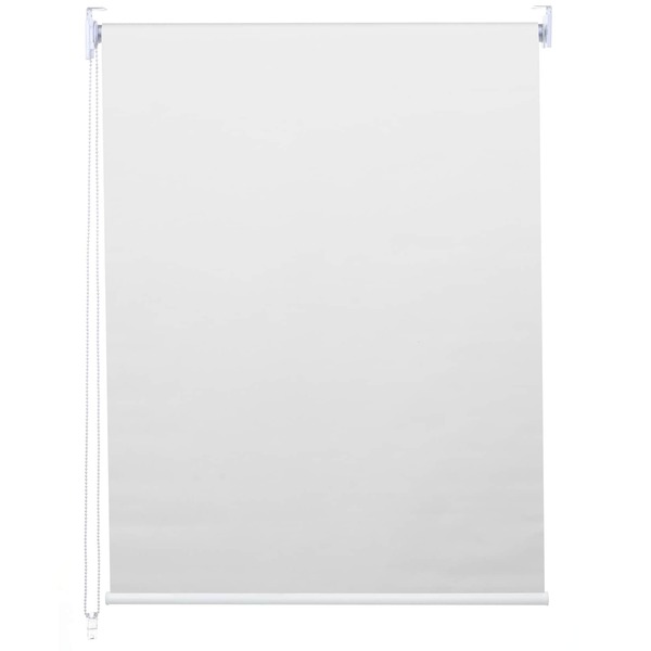 Bild 1 von Rollo MCW-D52, Fensterrollo Seitenzugrollo Jalousie, Sonnenschutz Verdunkelung blickdicht 100x160cm ~ weiß