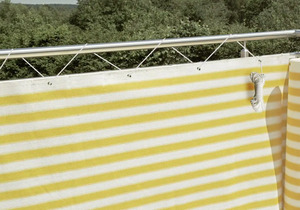Floraworld Sichtschutz/Balkonverkleidung Classic Höhe: 90 cm, weiß/gelb