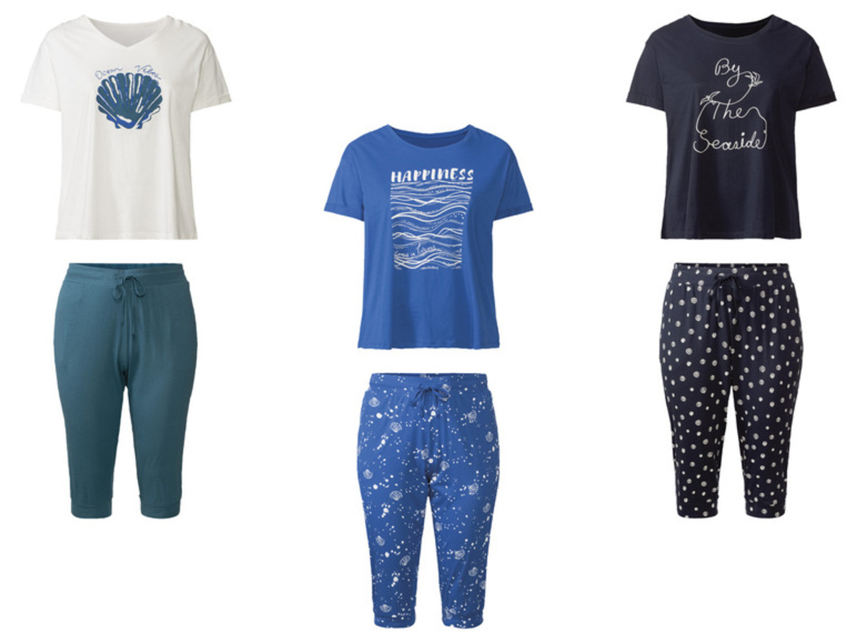 Bild 1 von esmara® Damen Pyjama in Capri-Länge