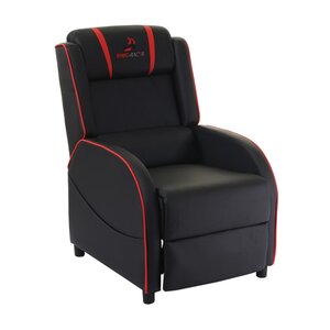 Fernsehsessel MCW-D68, HWC-Racer Relaxsessel TV-Sessel Gaming-Sessel, Kunstleder ~ schwarz/rot