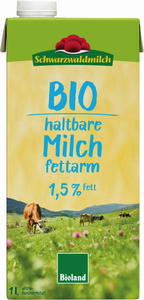 Schwarzwaldmilch Bioland Haltbare Milch fettarm 1,5% 1L