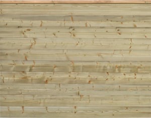 PLUS Plank Profilzaun inkl. Topabschlussbrett 174x129 cm