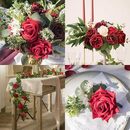 Bild 2 von Kunstblume »25Pcs Rosen Künstliche Blumen Realistische für Hochzeitsfeier Büro Home Decor«, Jormftte