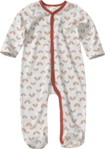 PUSBLU Kinder Schlafanzug, Gr. 98/104, aus Bio-Baumwolle, weiß