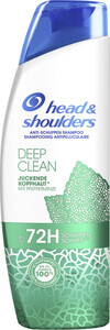 Head & Shoulders Anti-Schuppen Shampoo Deep Clean Juckende Kopfhaut mit Pfefferminz 250ML