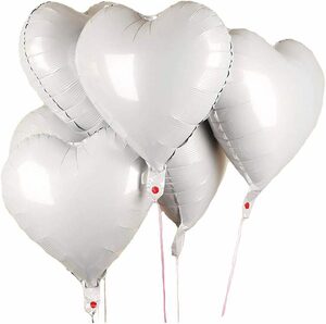 AcserGery Luftballon »25 Stück 18 Zoll Herz Luftballons Folienballons Luftballons in Herzform Helium Luftballons Herz Luftballons für Geburtstag Valentinstag Hochzeit Verlobung«