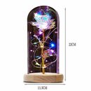 Bild 2 von Kunstblumenstrauß »Ewige Glasrosen, Rosen mit Licht, Glaskuppelrosen, LED-Glasrosen«, FeelGlad