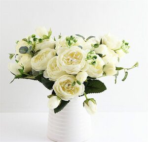 Kunstblumenstrauß »2 Sträuße von simulierten Rosen, Hochzeit Hand Strauß Dekoration«, HOBÙBÙME