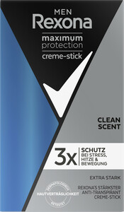 Rexona Men Maximum Protection Creme-Stick Clean Scent 45ML