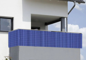 Floraworld Sichtschutz/Balkonverkleidung Comfort 0,9 x 3 m hell-/dunkelblau